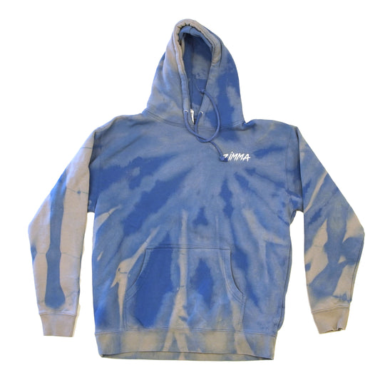 Blue Bleach Dyed Hoodie
